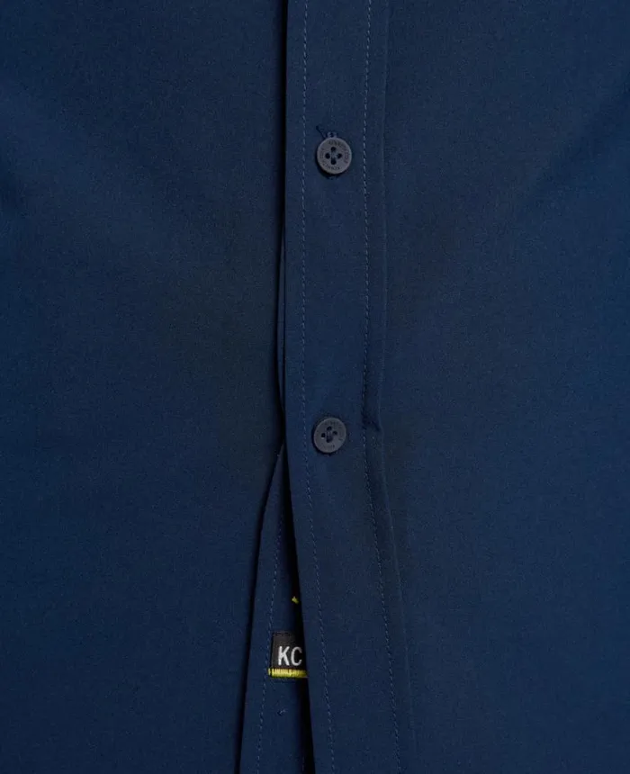Shirts Men Kenneth Cole Stretch Solid ButtonDown Shirt Navy Shirts Men Kenneth Cole Stretch Solid ButtonDown Shirt Navy
