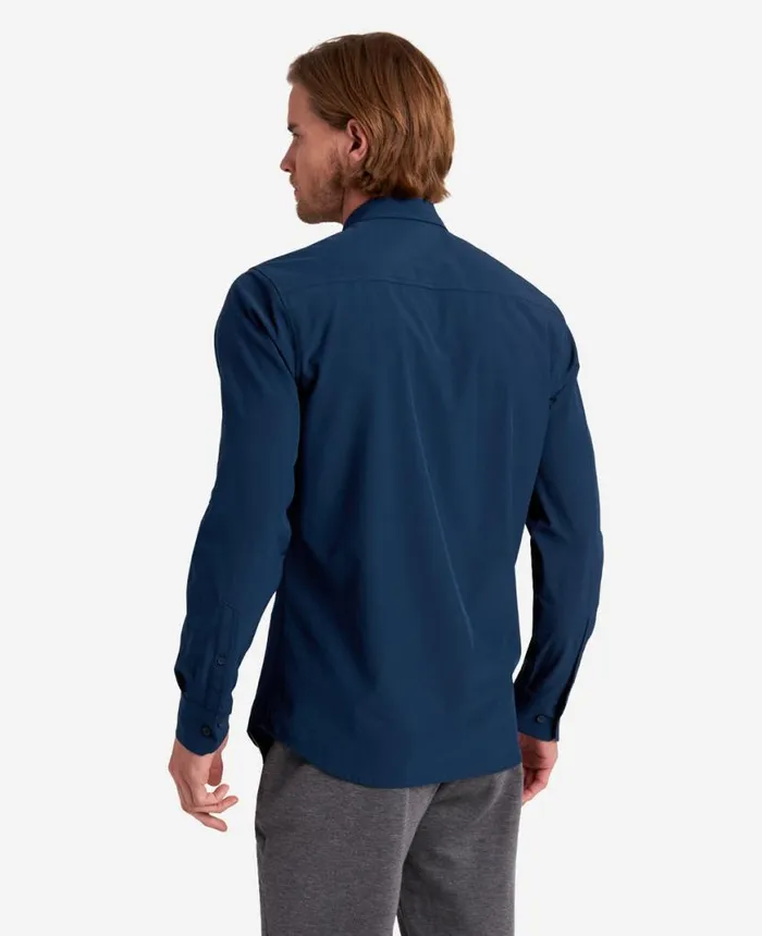 Shirts Men Kenneth Cole Stretch Solid ButtonDown Shirt Navy Shirts Men Kenneth Cole Stretch Solid ButtonDown Shirt Navy