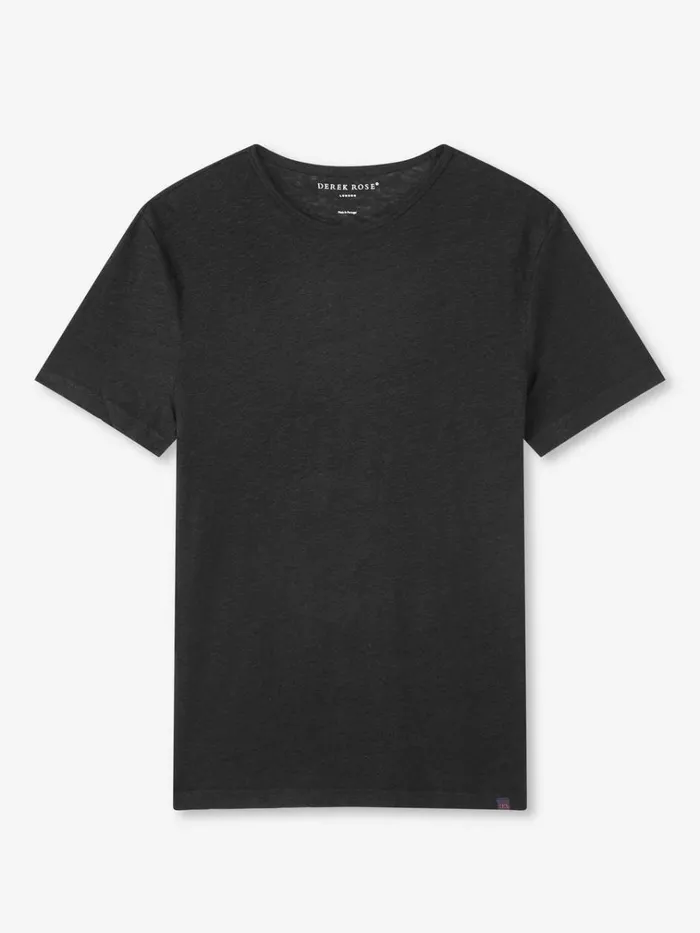 Short Sleeve TShirts Men Derek Rose TShirt Jordan Linen Black