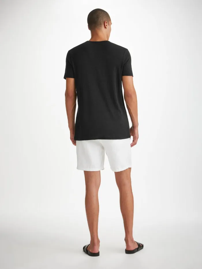 Short Sleeve TShirts Men Derek Rose TShirt Jordan Linen Black