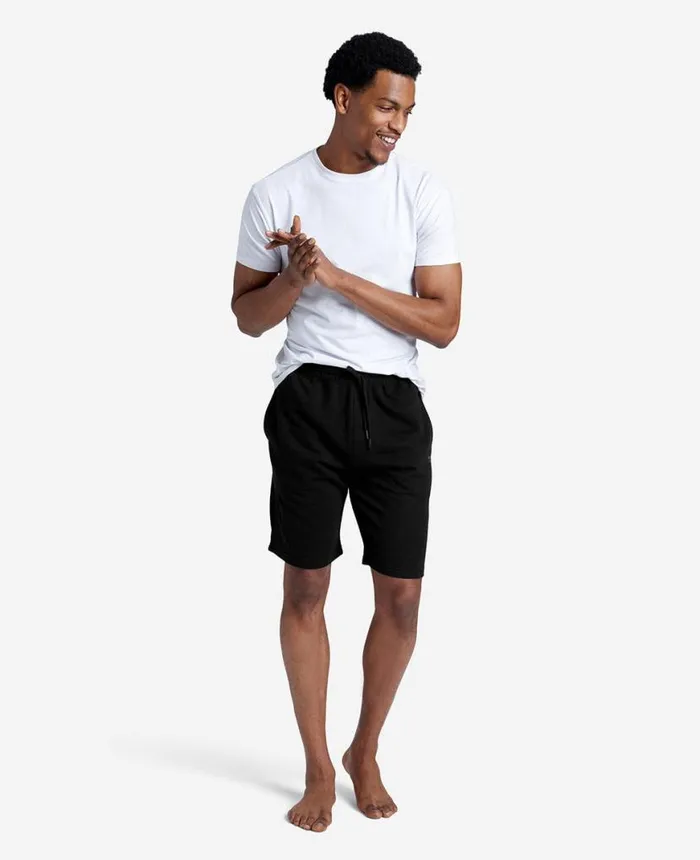 Shorts Men Kenneth Cole French Terry Logo Short Black Shorts Men Kenneth Cole French Terry Logo Short Black