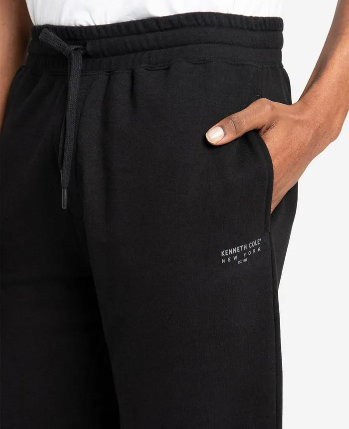 Shorts Men Kenneth Cole French Terry Logo Short Black Shorts Men Kenneth Cole French Terry Logo Short Black