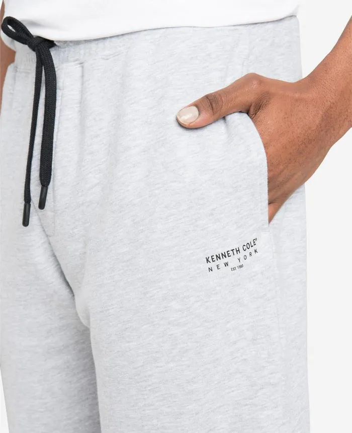 Shorts Men Kenneth Cole French Terry Logo Short Heather Grey Shorts Men Kenneth Cole French Terry Logo Short Heather Grey