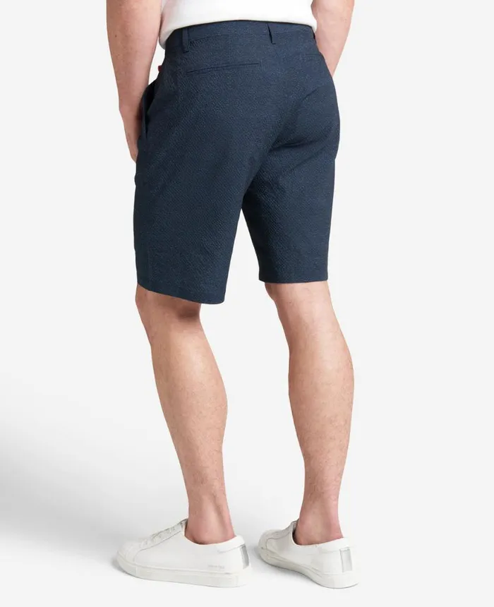 Shorts Men Kenneth Cole Printed Performance Seersucker Short Navy Shorts Men Kenneth Cole Printed Performance Seersucker Short Navy