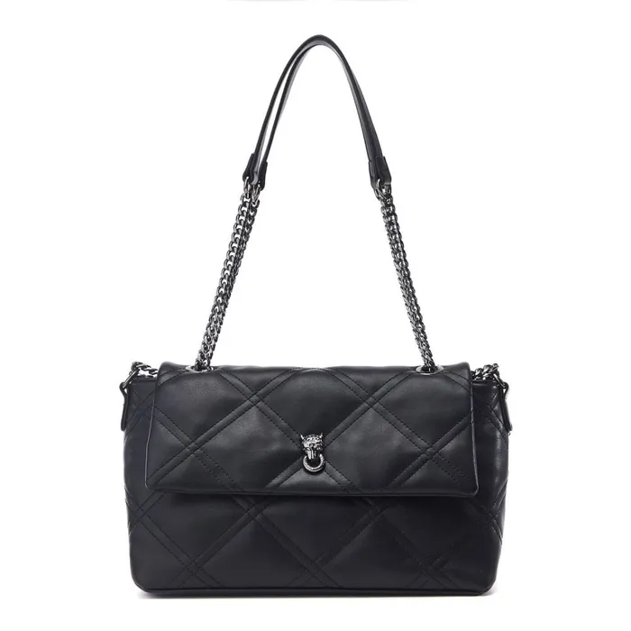 Shoulder Bags Women Moda In Pelle Bea Bag Black Porvair