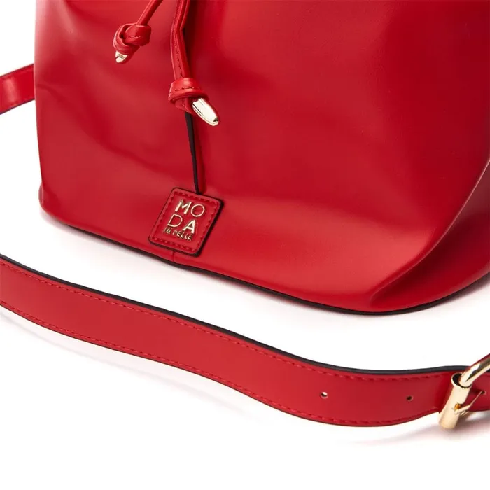 Shoulder Bags Women Moda In Pelle Betty Bag Red Porvair