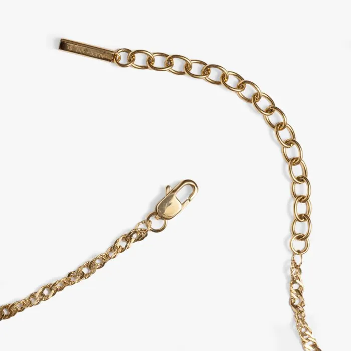 Singapore Chain Charm and Layering Necklace Stainless Steel Silver Women Alex And Ani Chain Or Bracelet Charm Bases