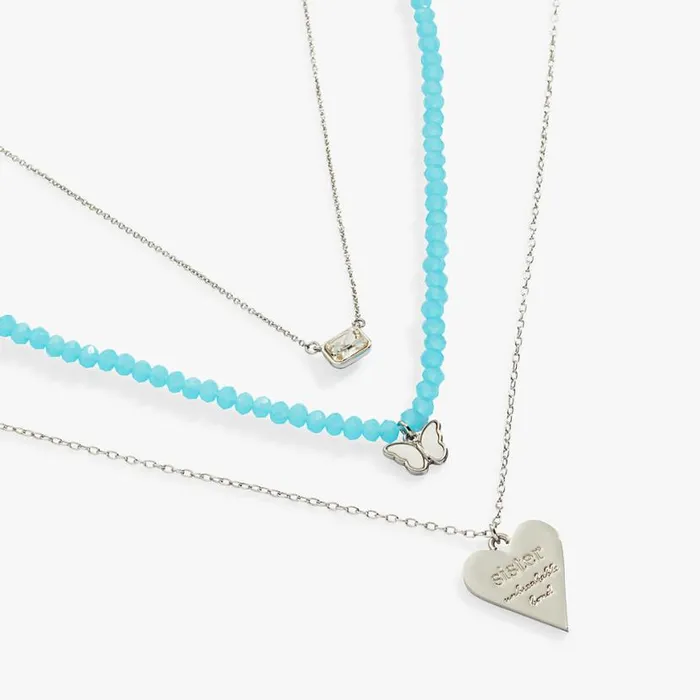 Sister Layered Necklace Set Silver Women Alex And Ani Easter