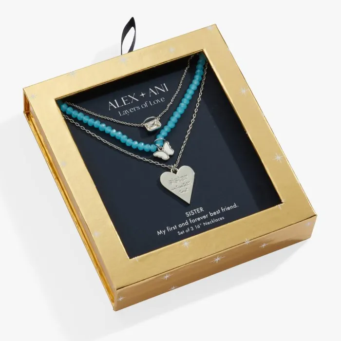 Sister Layered Necklace Set Silver Women Alex And Ani Easter Sister Layered Necklace Set Silver Women Alex And Ani Easter