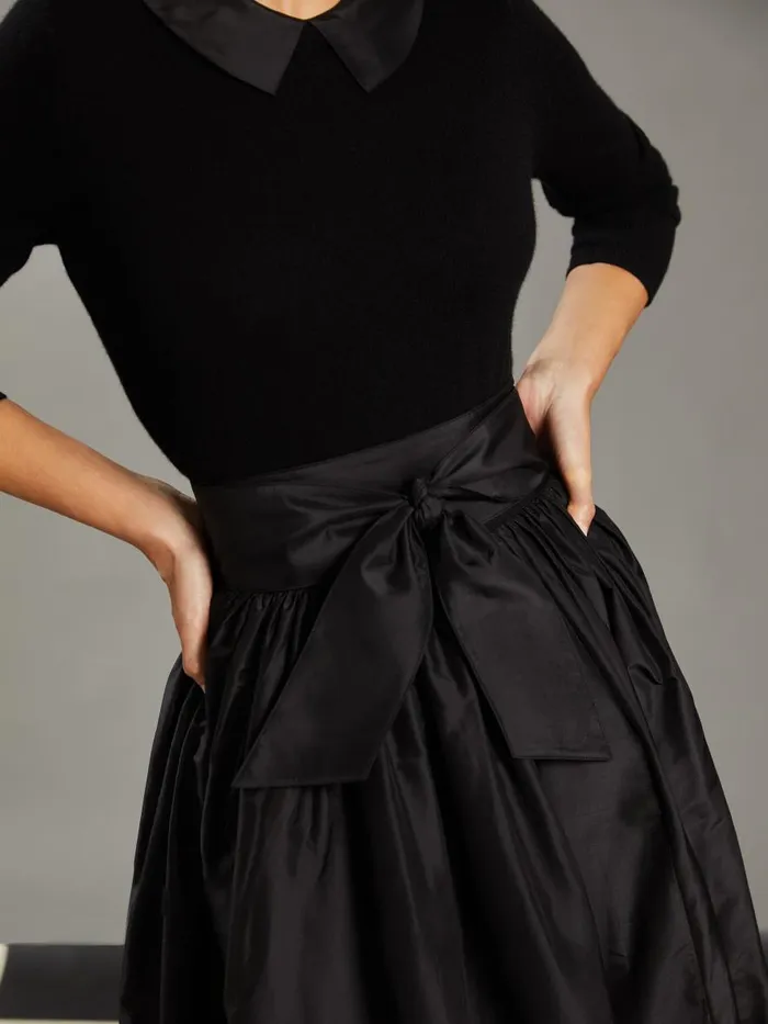 Skirts and Skorts Women JMcLaughlin Alex Silk Skirt RSVP X Steven Stolman Black