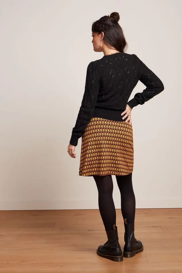 Skirts Women King Louie Border Skirt Dandy Black 8211 Dandy