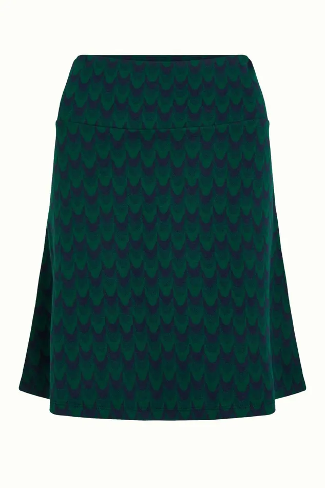 Skirts Women King Louie Border Skirt Duffy Jacquard Evening Blue 8211 Duffy