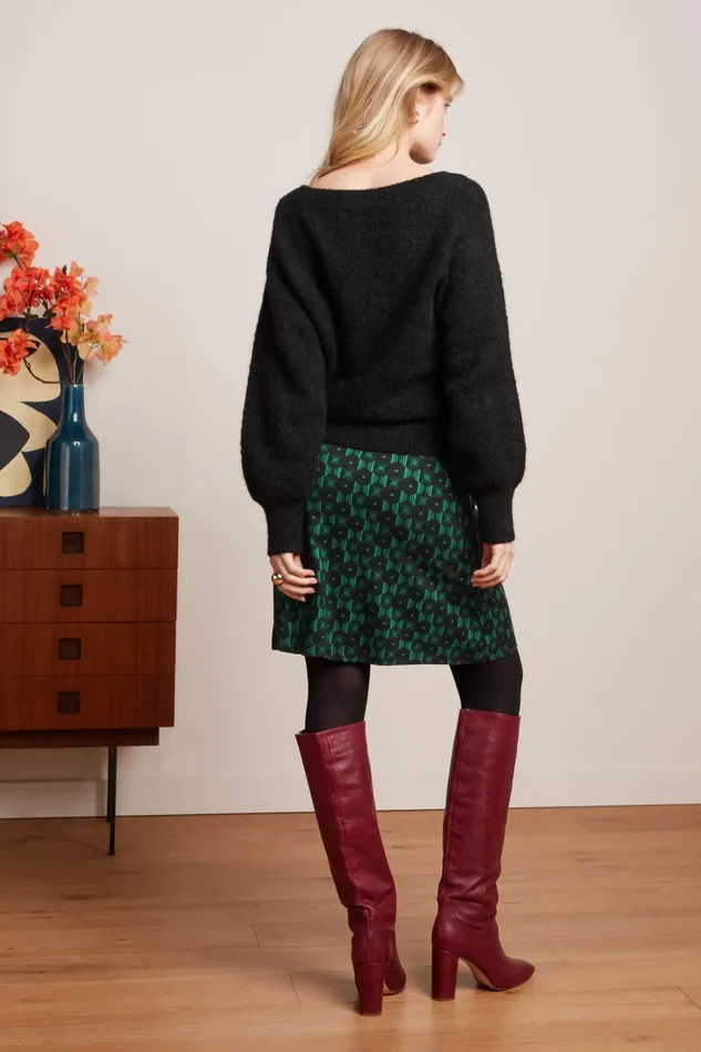 Skirts Women King Louie Border Skirt Marvin Para Green 8211 Marvin