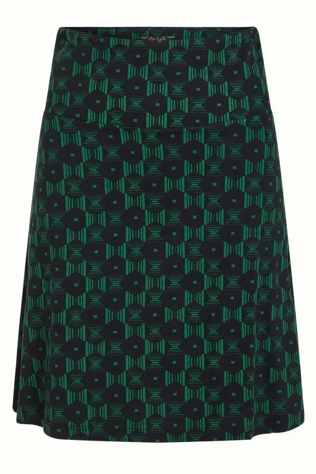 Skirts Women King Louie Border Skirt Marvin Para Green 8211 Marvin