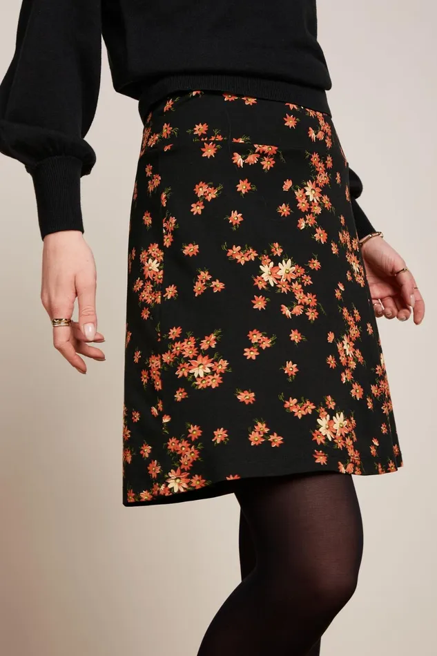 Skirts Women King Louie Border Skirt Rivera Black 8211 Rivera