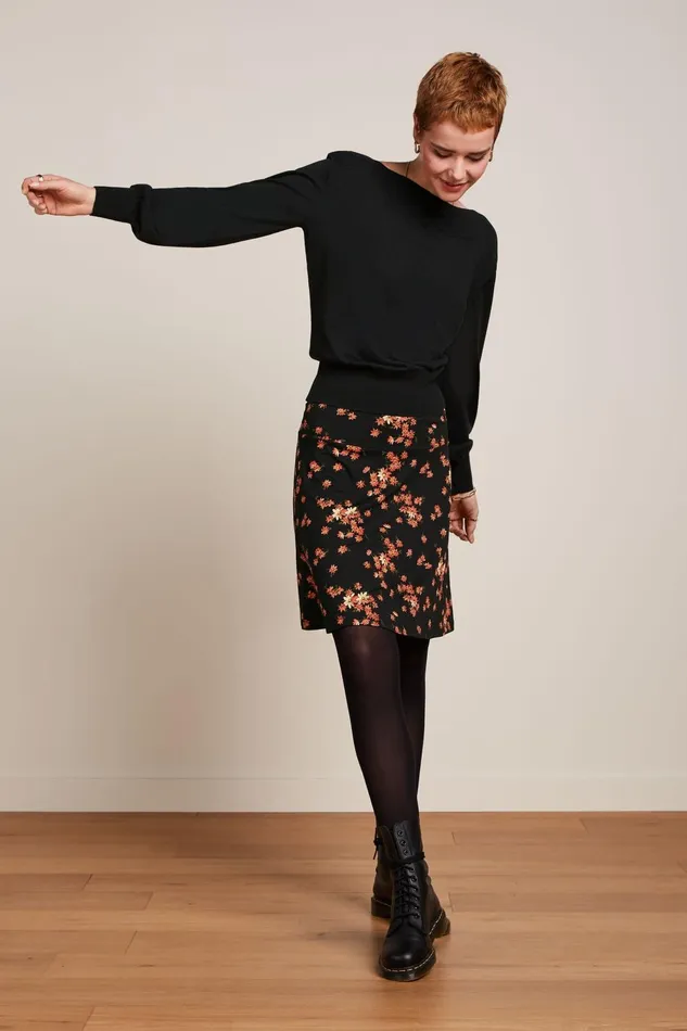 Skirts Women King Louie Border Skirt Rivera Black 8211 Rivera