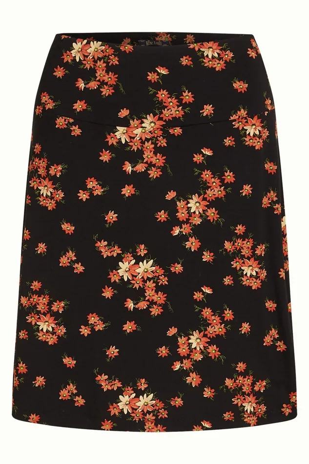 Skirts Women King Louie Border Skirt Rivera Black 8211 Rivera
