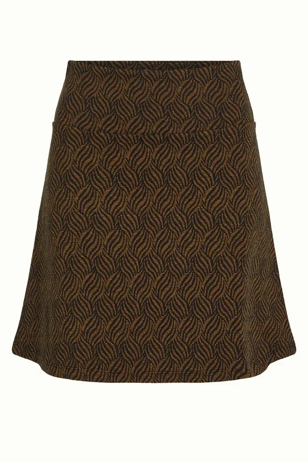 Skirts Women King Louie Border Skirt Ruby Jacquard Black 8211 Ruby Jacquard