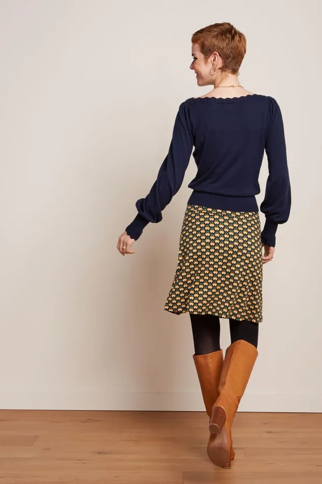Skirts Women King Louie Border Skirt Valet Streeple Blue 8211 Valet