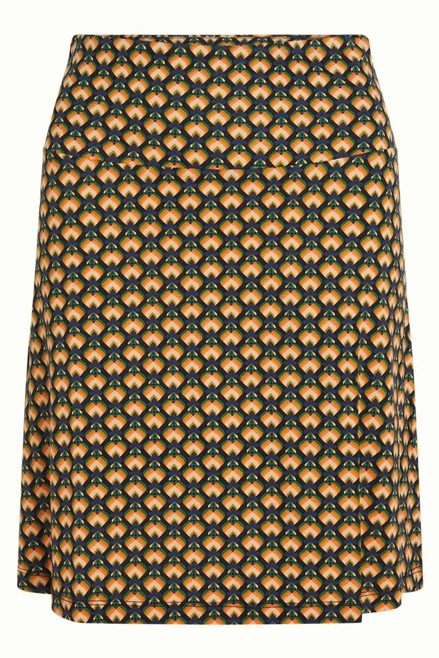 Skirts Women King Louie Border Skirt Valet Streeple Blue 8211 Valet