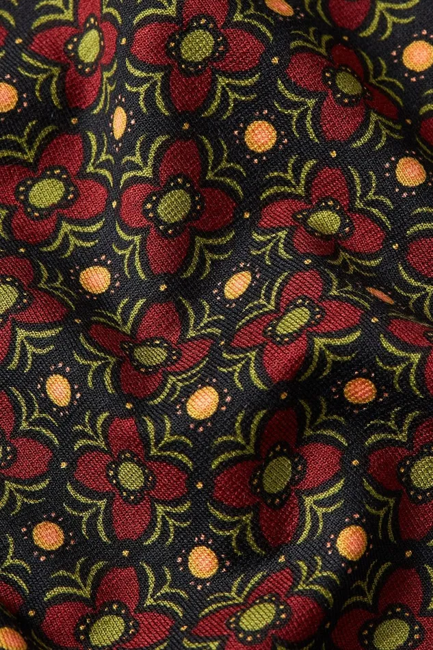 Skirts Women King Louie Border Skirt Valley Cabernet Red 8211 Valley