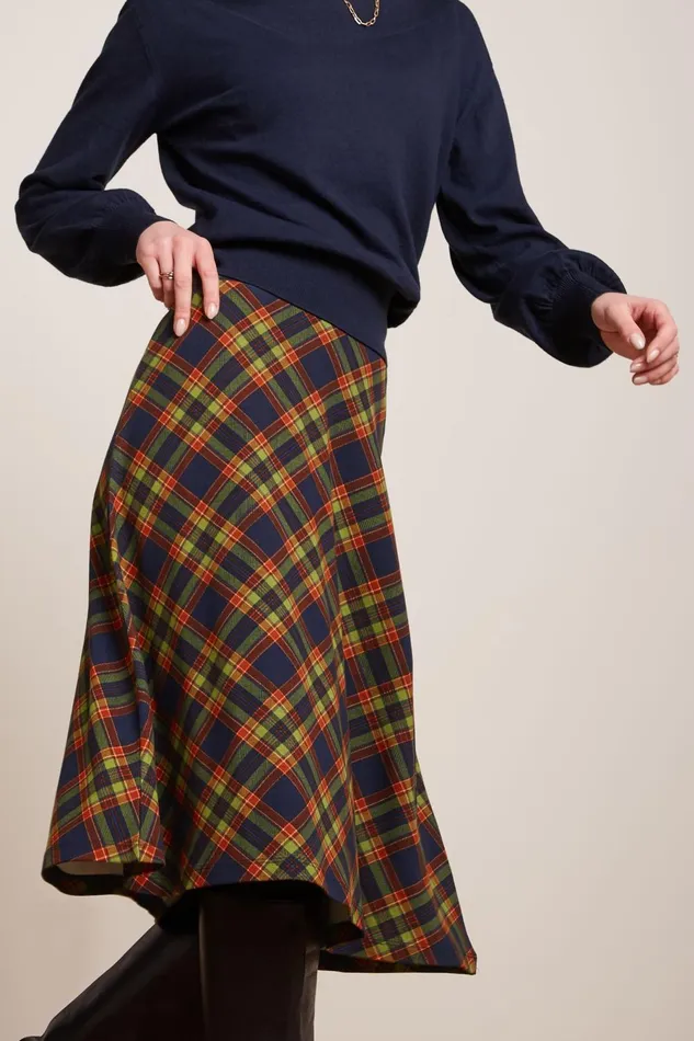 Skirts Women King Louie Juno Skirt Bennet Evening Blue 8211 Bennet