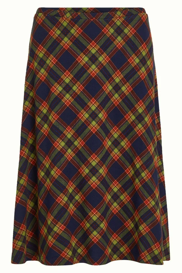 Skirts Women King Louie Juno Skirt Bennet Evening Blue 8211 Bennet
