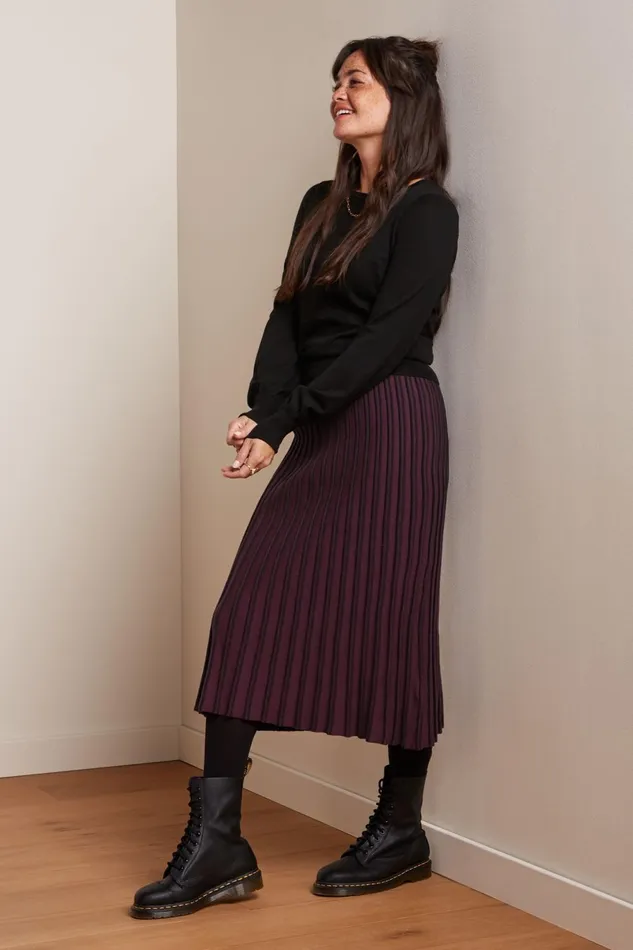 Skirts Women King Louie Knit Skirt Gilmour Black 8211 Gilmour