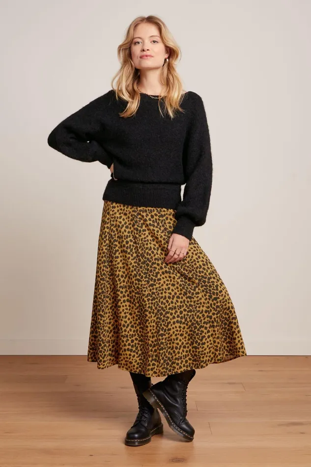 Skirts Women King Louie Laia Skirt Tigre Golden Brown 8211 Tigre