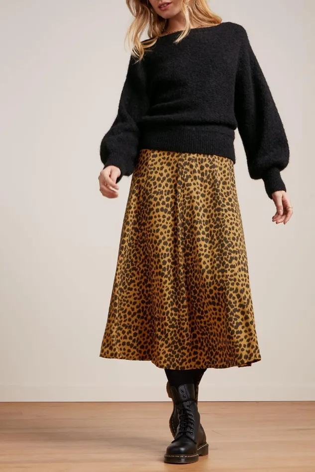 Skirts Women King Louie Laia Skirt Tigre Golden Brown 8211 Tigre