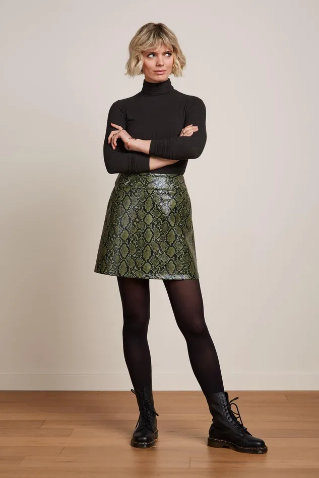 Skirts Women King Louie Olivia Skirt Viper Olive Green 8211 Viper