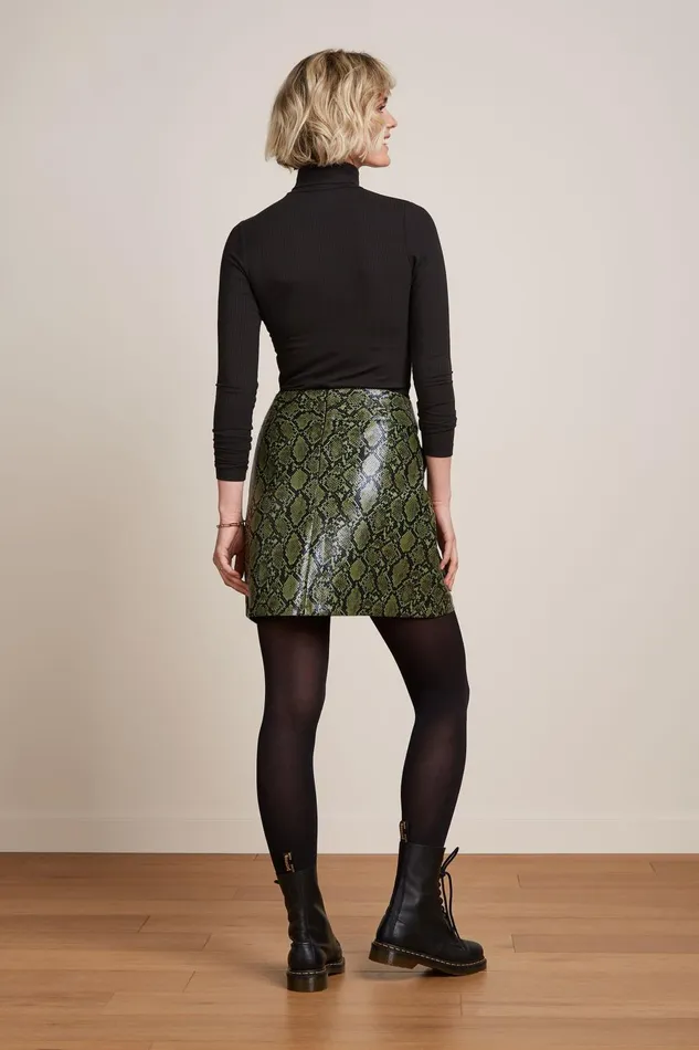 Skirts Women King Louie Olivia Skirt Viper Olive Green 8211 Viper