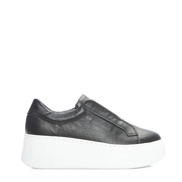 SlipOn Trainers Women Moda In Pelle Bsoleful B Axell Black Leather