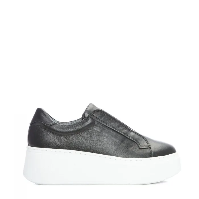 SlipOn Trainers Women Moda In Pelle Bsoleful B Axell Black Leather