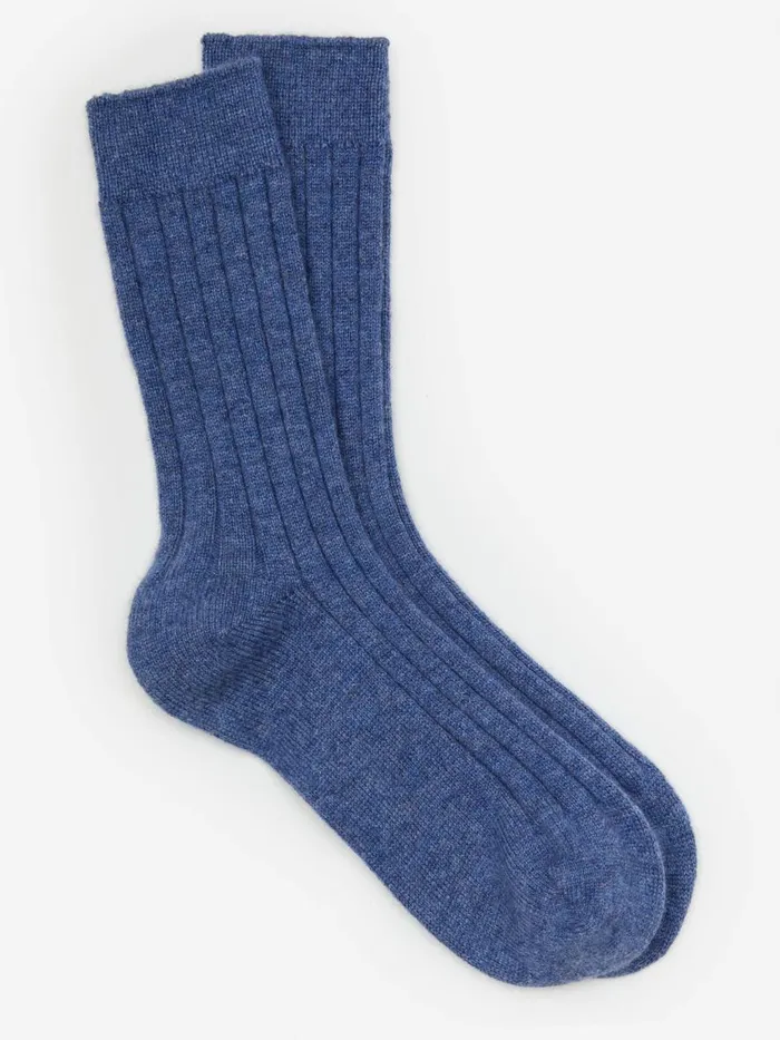 Socks Men JMcLaughlin Cashmere Socks Chambray