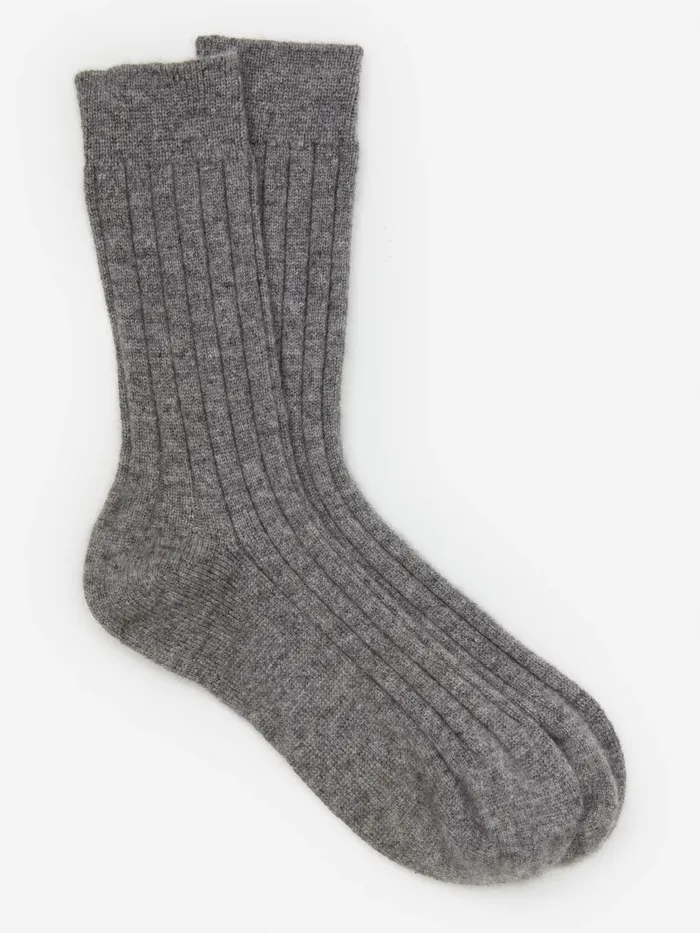 Socks Men JMcLaughlin Cashmere Socks Heather Grey