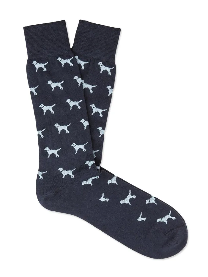Socks Men JMcLaughlin Labrador Socks Navyblue