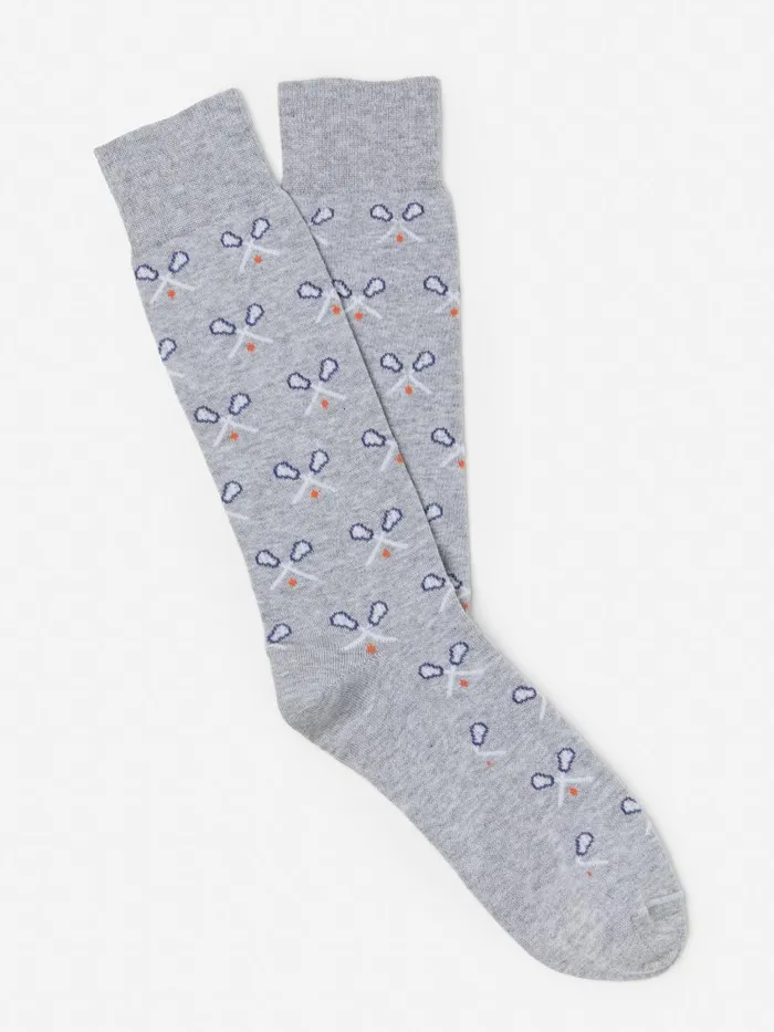 Socks Men JMcLaughlin Socks In Lacrosse Sticks Light Heather Gray
