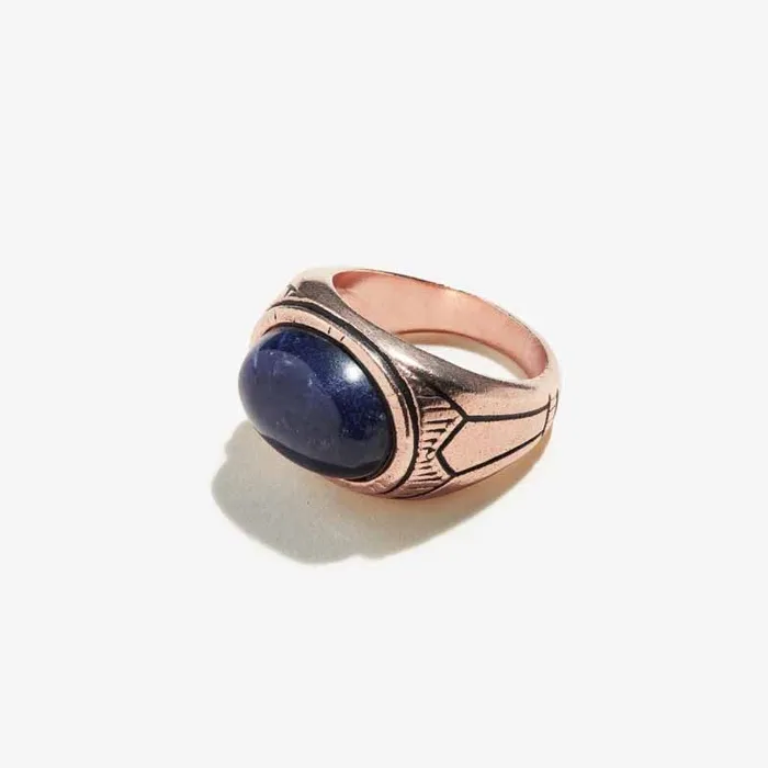Sodalite Gemstone Signet Ring 55 Women Alex And Ani Fine Jewelry