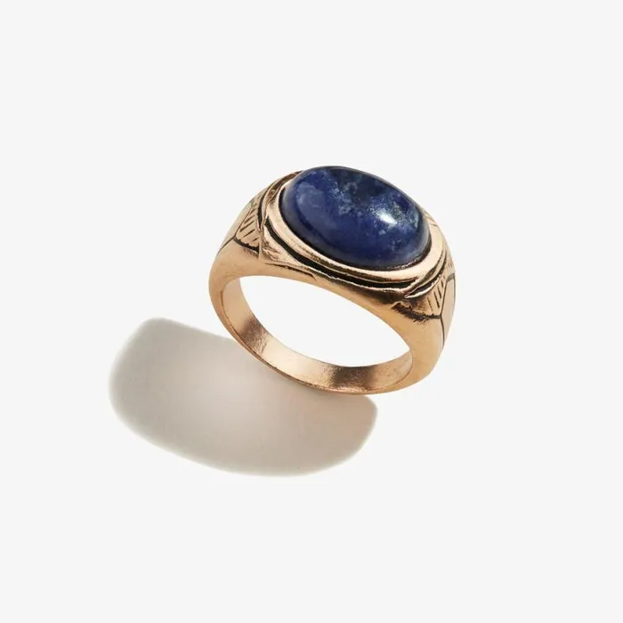 Sodalite Gemstone Signet Ring 55 Women Alex And Ani Fine Jewelry