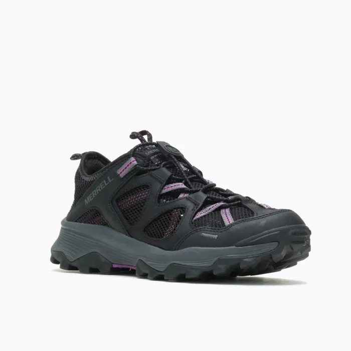 Speed Strike Leather Sieve Black Women Merrell SlipOns