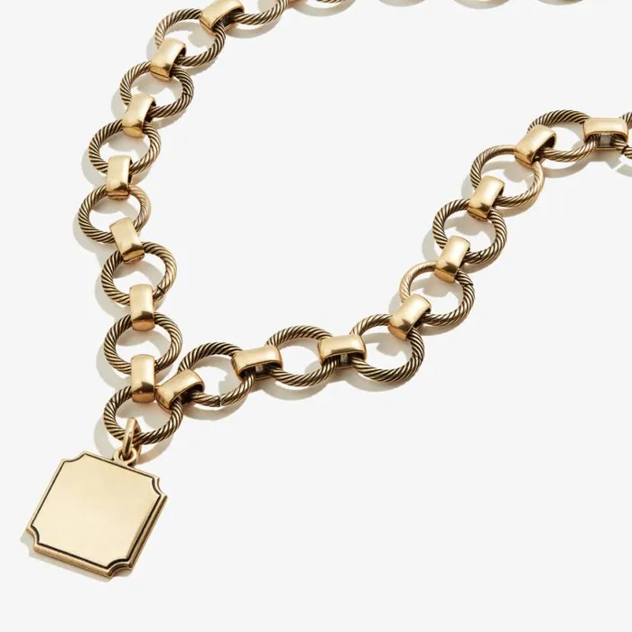 Square Charm Chunky Chain Necklace 20039039 Rafaelian Gold Women Alex And Ani Necklaces Square Charm Chunky Chain Necklace 20039039 Rafaelian Gold Women Alex And Ani Necklaces