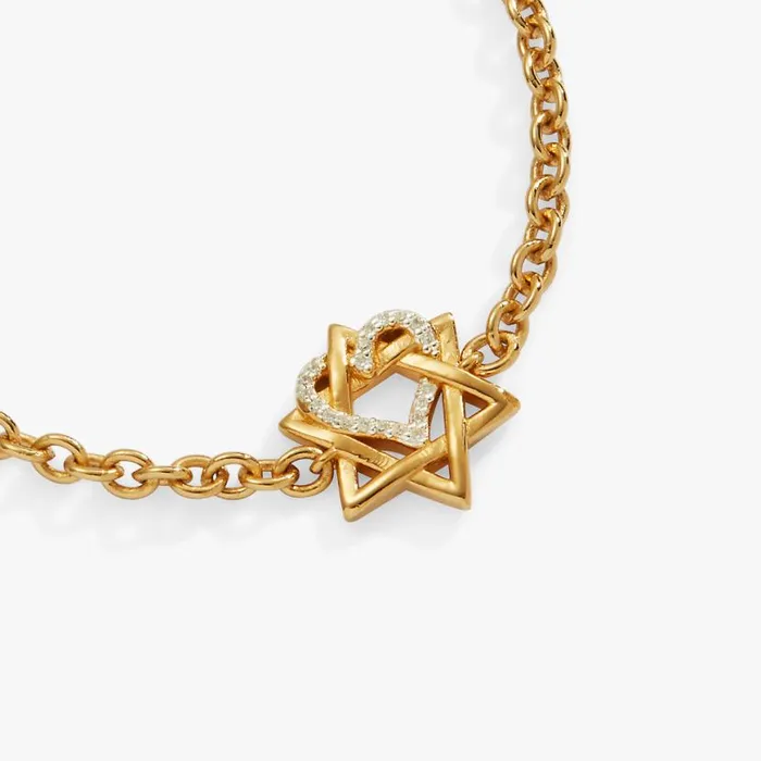 Star Of David Heart Bracelet 14kt Gold Plated Two Tone Precious Women Alex And Ani Anniversary Star Of David Heart Bracelet 14kt Gold Plated Two Tone Precious Women Alex And Ani Anniversary