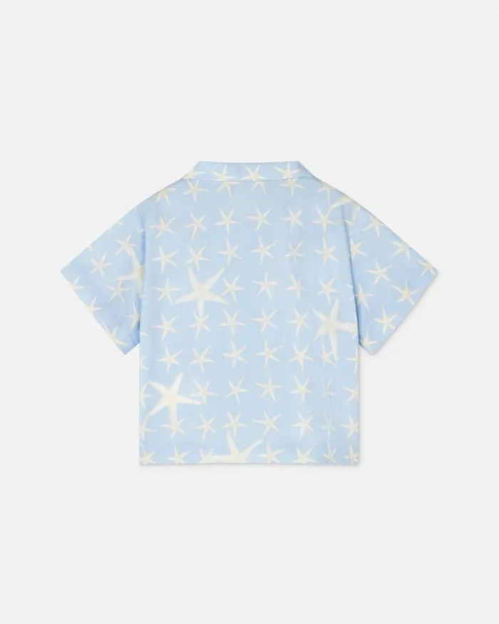 Stella Marina Baby Shirt Light Blue Children Versace Clothing