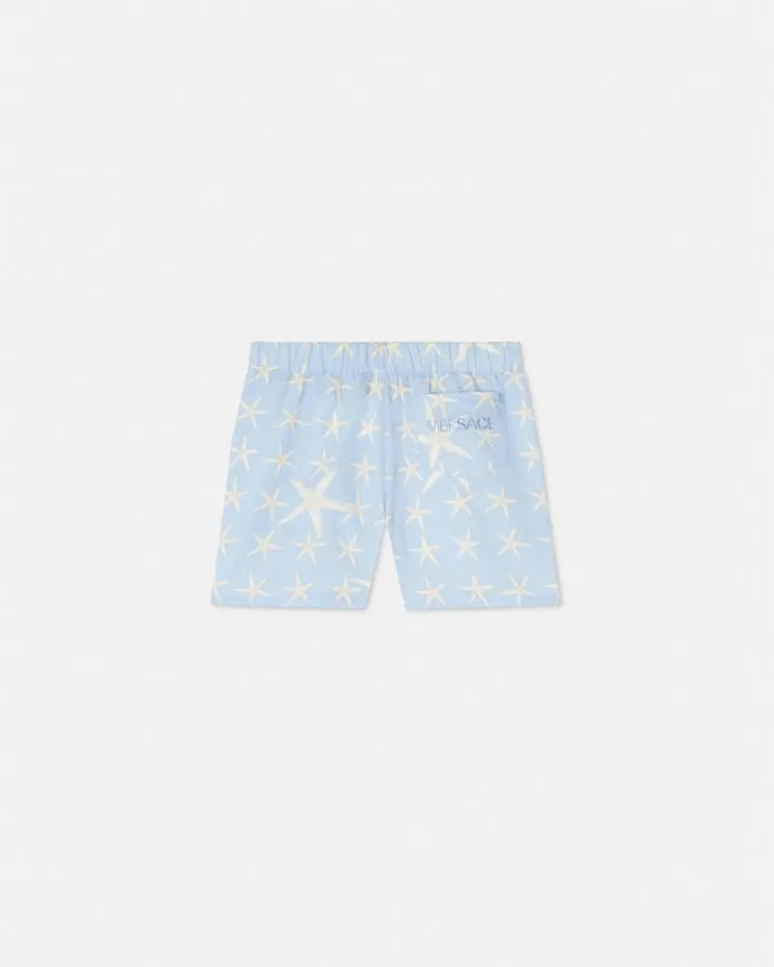 Stella Marina Baby Shorts Light Blue Children Versace Clothing
