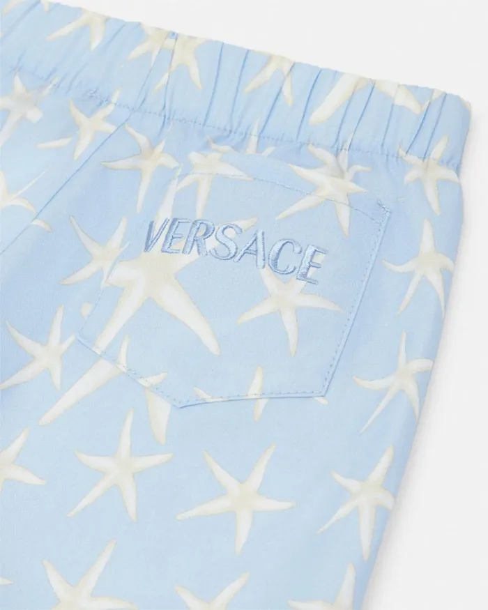 Stella Marina Baby Shorts Light Blue Children Versace Clothing