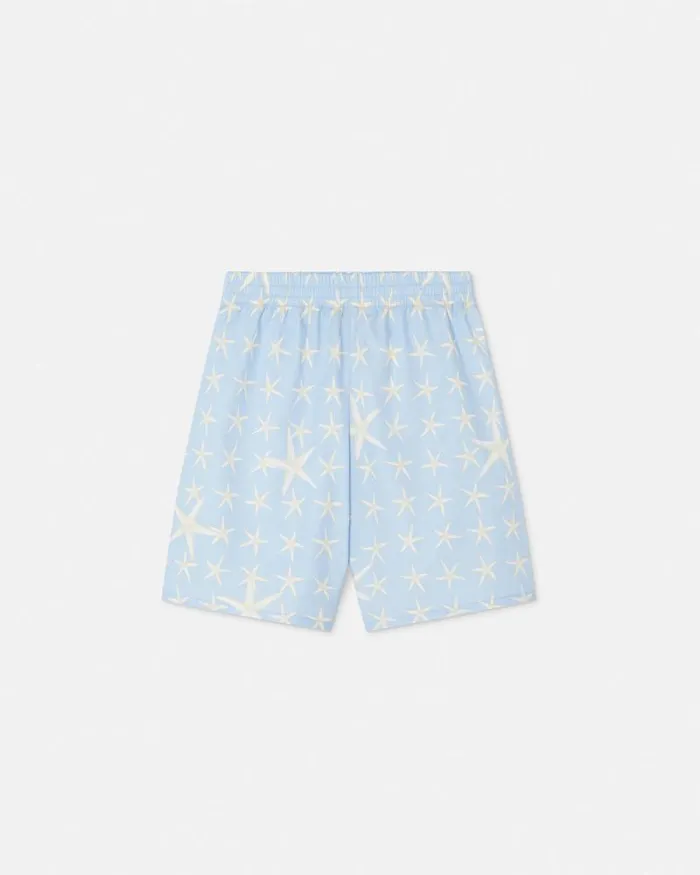 Stella Marina Kids Bermuda Shorts Light Blue Children Versace Clothing
