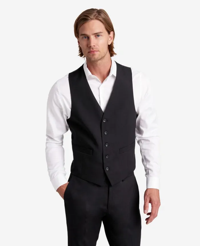 Suits and Suit Separates Men Kenneth Cole Ready Flex SlimFit Suit Separate Vest Black Suits and Suit Separates Men Kenneth Cole Ready Flex SlimFit Suit Separate Vest Black