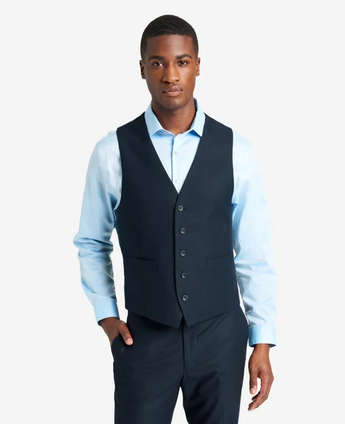 Suits and Suit Separates Men Kenneth Cole Ready Flex SlimFit Suit Separate Vest Navy Suits and Suit Separates Men Kenneth Cole Ready Flex SlimFit Suit Separate Vest Navy