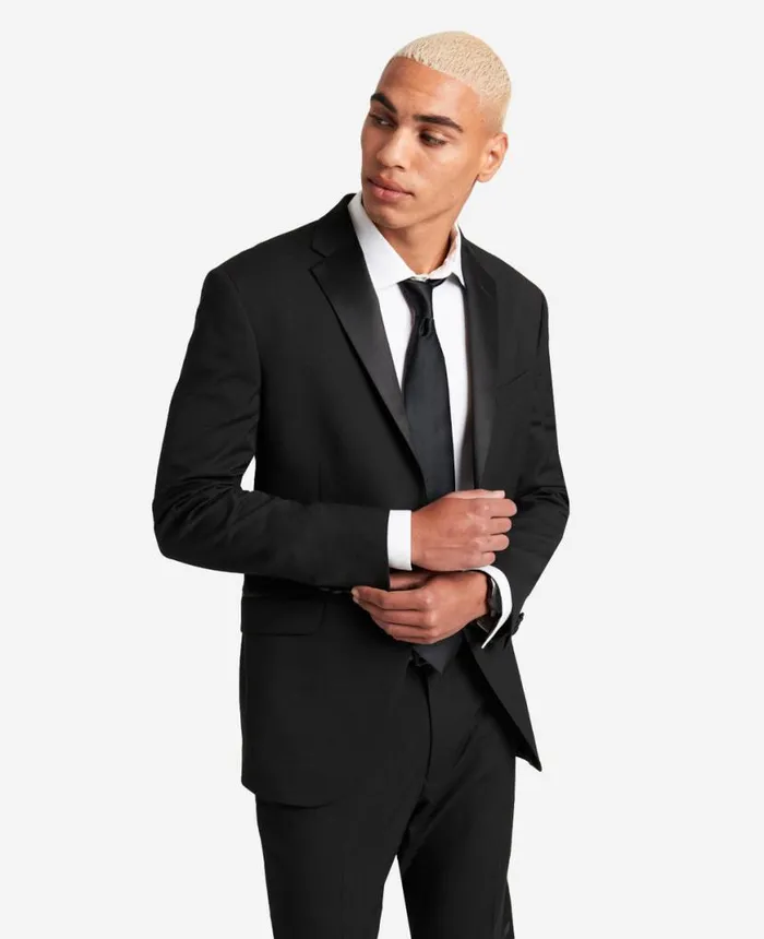 Suits and Suit Separates Men Kenneth Cole Ready Flex SlimFit Tuxedo Suit Black Suits and Suit Separates Men Kenneth Cole Ready Flex SlimFit Tuxedo Suit Black